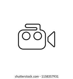 outline black camera icon