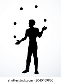 Outline black ink pen drawn adult street human guy cheer joy face catch launch talent motion jester training job concept logo emblem design retro art doodle style. Close up view white scene text space