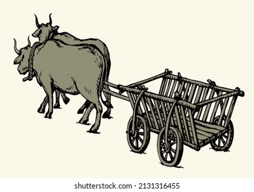 192 Ancient india bullock cart Images, Stock Photos & Vectors ...