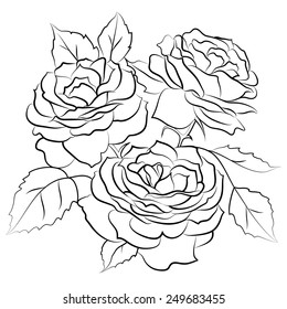 46,450 Black outline of rose Images, Stock Photos & Vectors | Shutterstock