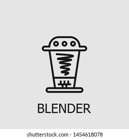 Outline blender vector icon. Blender illustration for web, mobile apps, design. Blender vector symbol.