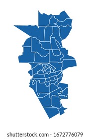 Esquema del mapa azul de Kuala Lumpur