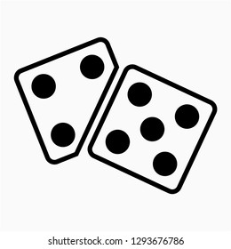 Outline board game vector icon