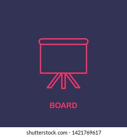 Outline board icon.board vector illustration. Symbol for web and mobile
