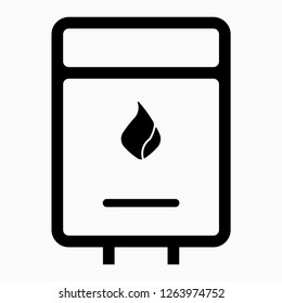Outline boiler pixel perfect vector icon