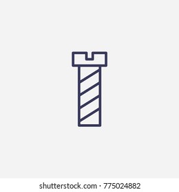 Outline bolt icon illustration vector symbol