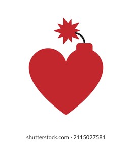 Outline bomb icon with editable stroke.