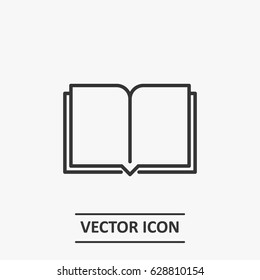 Outline book  icon illustration vector symbol