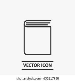 Outline Book  Icon Illustration Vector Symbol