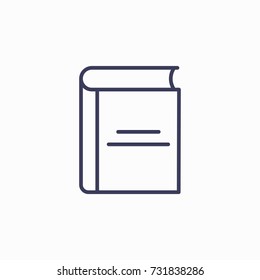 Outline book icon illustration vector symbol