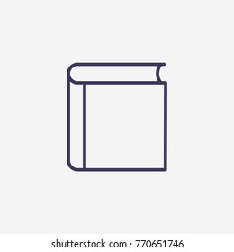 Outline book icon illustration vector symbol 