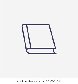 Outline book icon illustration vector symbol 