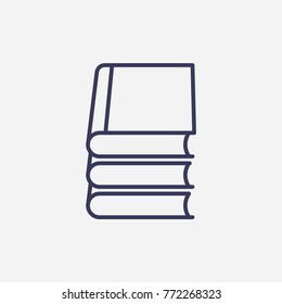 Outline book icon illustration vector symbol