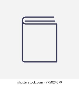 Outline book icon illustration vector symbol