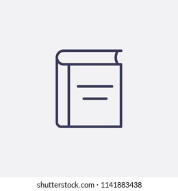 Outline book icon illustration,vector read sign symbol