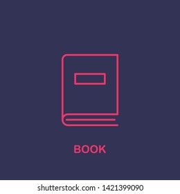 Outline book icon.book vector illustration. Symbol for web and mobile