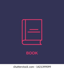 Outline book icon.book vector illustration. Symbol for web and mobile