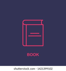 Outline book icon.book vector illustration. Symbol for web and mobile