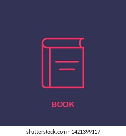 Outline book icon.book vector illustration. Symbol for web and mobile