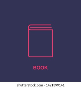 Outline book icon.book vector illustration. Symbol for web and mobile