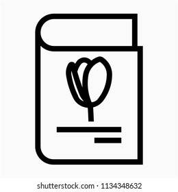 Outline book library pixel perfect vector icon