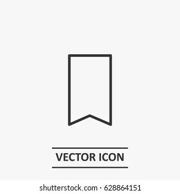 Outline bookmark  icon illustration vector symbol