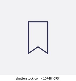 Outline bookmark icon illustration,vector tag sign symbol