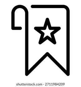 Gliedern Sie ein Lesezeichen-Symbol, um eine Webseite zu speichern, zu markieren und zu bevorzugen.