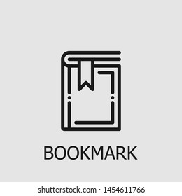 Outline bookmark vector icon. Bookmark illustration for web, mobile apps, design. Bookmark vector symbol.