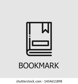 Outline bookmark vector icon. Bookmark illustration for web, mobile apps, design. Bookmark vector symbol.