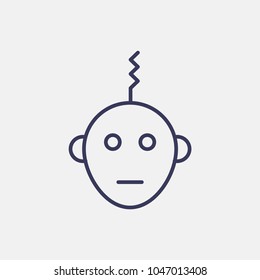 Outline bot icon illustration vector symbol