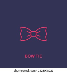 Outline bow tie icon.bow tie vector illustration. Symbol for web and mobile