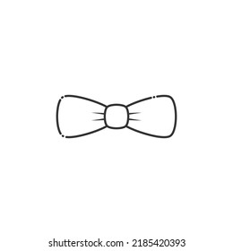 Outline Bow Tie Vector Icon On Stock Vector (Royalty Free) 2185420393 ...