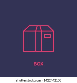 Outline box icon.box vector illustration. Symbol for web and mobile