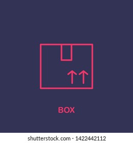 Outline box icon.box vector illustration. Symbol for web and mobile