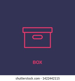 Outline box icon.box vector illustration. Symbol for web and mobile