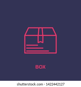 Outline box icon.box vector illustration. Symbol for web and mobile
