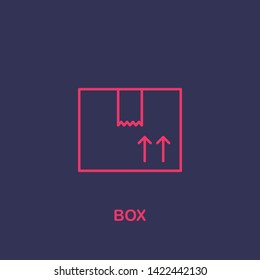 Outline box icon.box vector illustration. Symbol for web and mobile