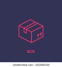Outline box icon.box vector illustration. Symbol for web and mobile