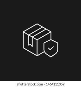 Outline box vector icon. Box illustration for web, mobile apps, design. Box vector symbol.