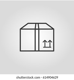 Outline  box   web icon ilustration vector symbol