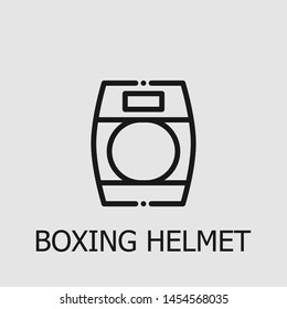 Outline boxing helmet vector icon. Boxing helmet illustration for web, mobile apps, design. Boxing helmet vector symbol.