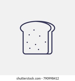 Outline Bread Icon Illustration Isolated Vector Sign Symbol