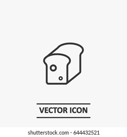 Outline bread  icon illustration vector symbol