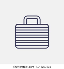 Outline briefcase icon illustration vector symbol