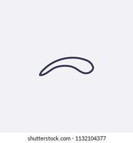 Outline brow icon illustration,vector 
fashion sign symbol