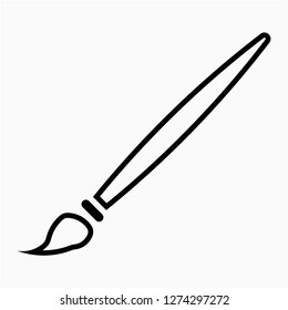 Outline brush pixel perfect vector icon