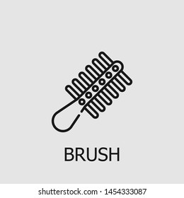 Outline brush vector icon. Brush illustration for web, mobile apps, design. Brush vector symbol.
