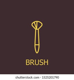 Outline brush vector icon. Brush illustration for web, mobile apps, design. Brush vector symbol.