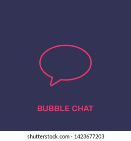 Outline bubble chat icon.bubble chat vector illustration. Symbol for web and mobile